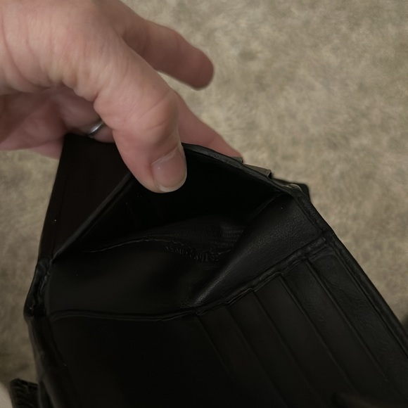 GUCCI Black leather  bi fold GG Guccisima Wallet Authentic Vintage - Picture 7 of 8